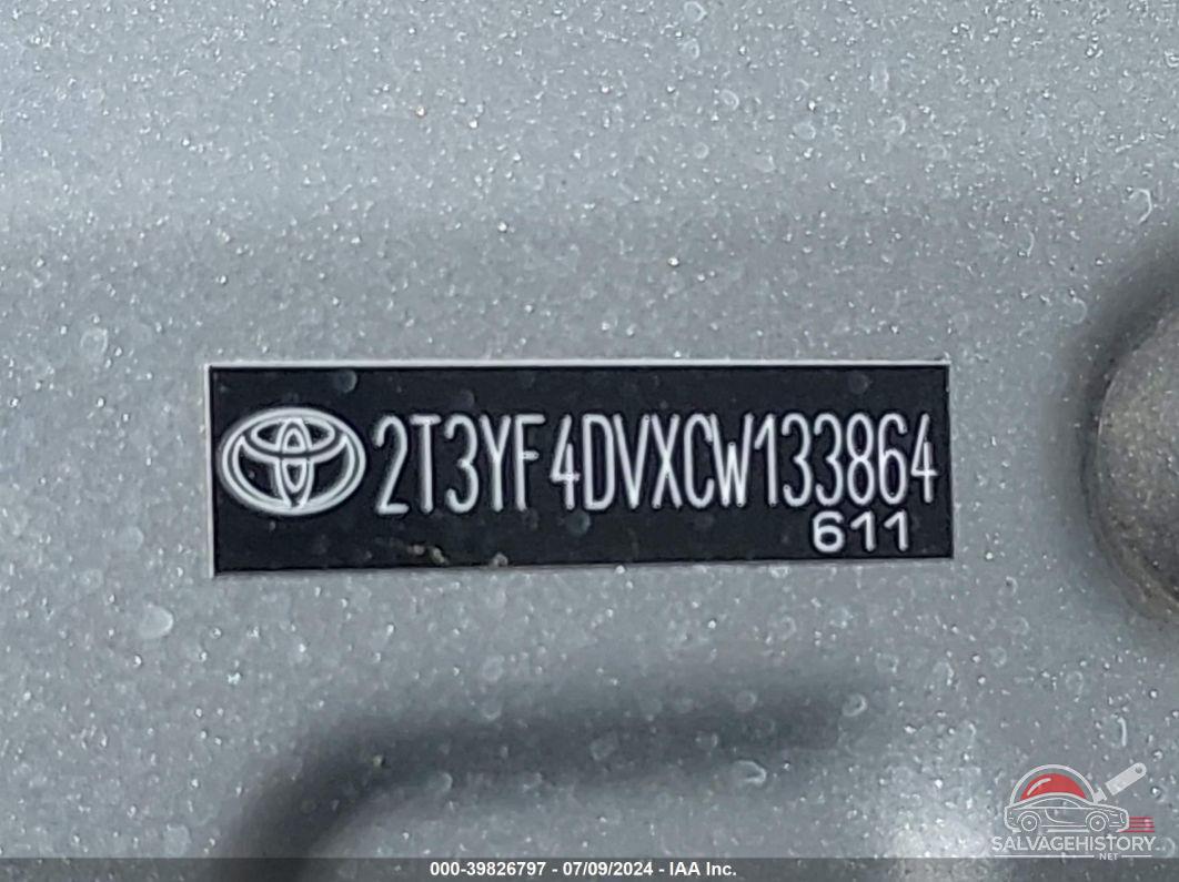 2T3YF4DVXCW133864 2012 TOYOTA RAV4 photo no. 9