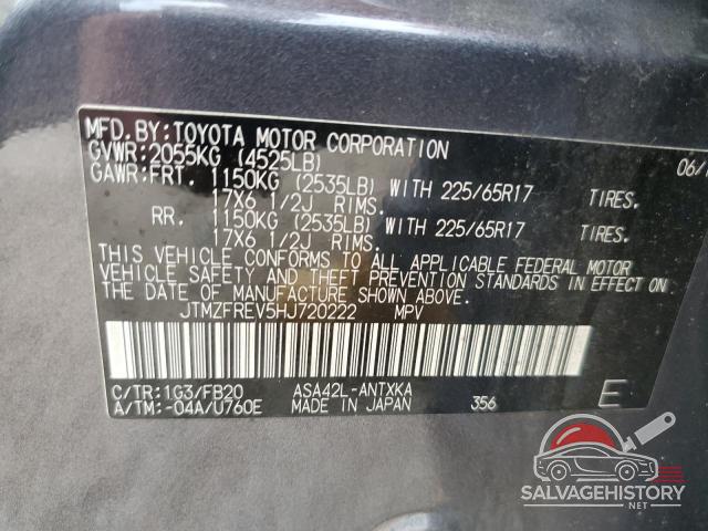 JTMZFREV5HJ720222 2017 TOYOTA RAV4 photo no. 13