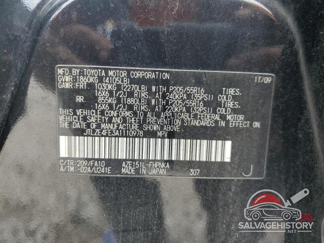 JTLZE4FE3A1110978 2010 TOYOTA SCION photo no. 13