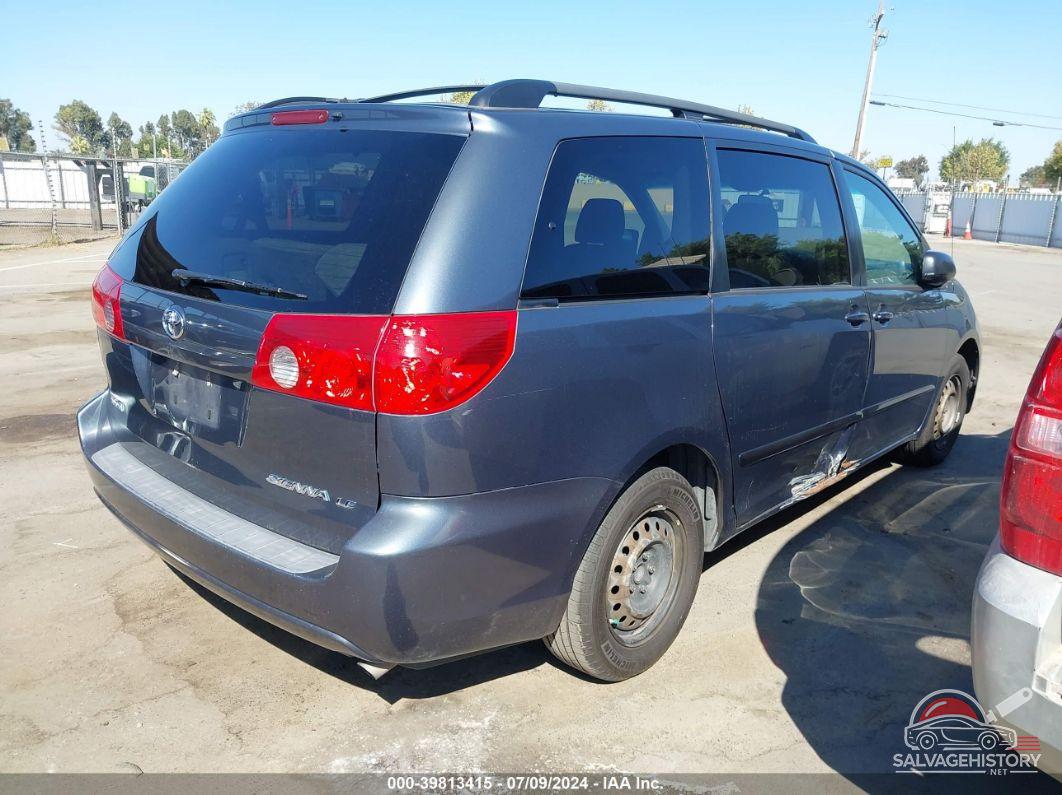 5TDZK23CX9S243246 2009 TOYOTA SIENNA photo no. 4