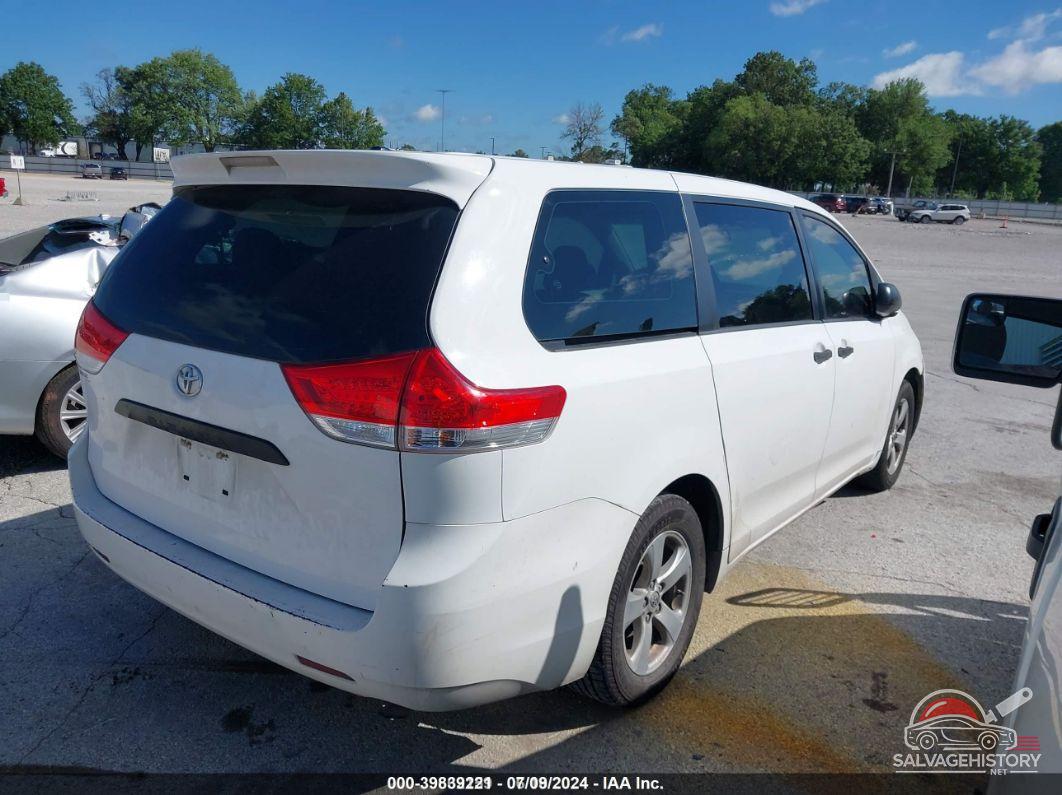 5TDZK3DC6ES468066 2014 TOYOTA SIENNA photo no. 4