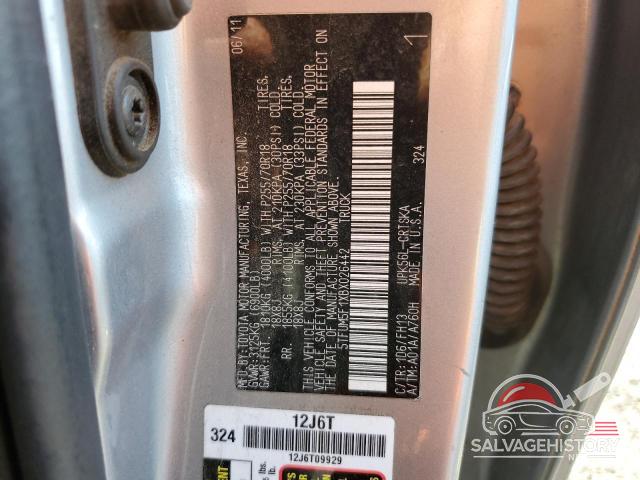 5TFUM5F1XBX026442 2011 TOYOTA TUNDRA photo no. 12