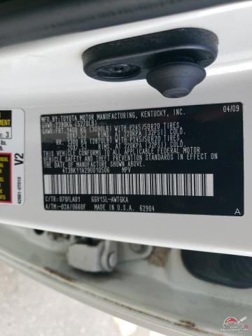 4T3BK11A29U010506 2009 TOYOTA VENZA photo no. 13