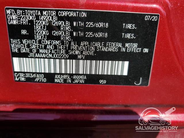 JTEAAAAH2MJ002209 2021 TOYOTA VENZA photo no. 13