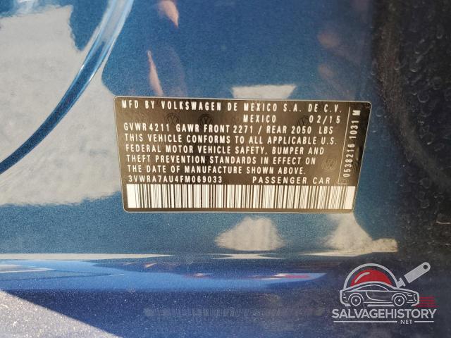 3VWRA7AU4FM069033 2015 VOLKSWAGEN GOLF photo no. 12