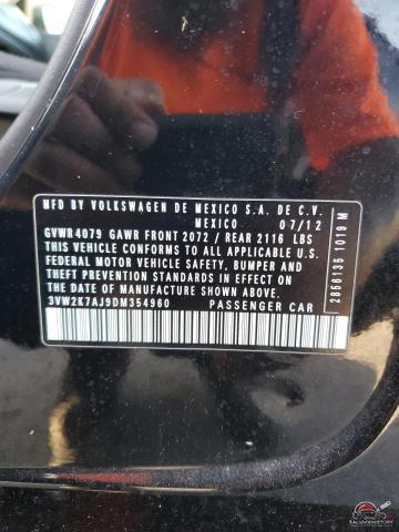 3VW2K7AJ9DM354960 2013 VOLKSWAGEN JETTA photo no. 13
