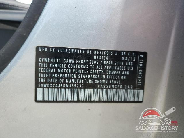 3VWDX7AJ5DM365237 2013 VOLKSWAGEN JETTA photo no. 13