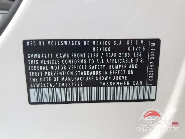 3VW2K7AJ1FM281277 2015 VOLKSWAGEN JETTA photo no. 12