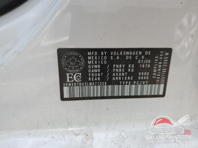 3VWEB7BU3LM071328 2020 VOLKSWAGEN JETTA photo no. 13