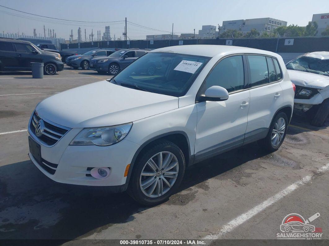 WVGAV7AXXAW526222 2010 VOLKSWAGEN TIGUAN photo no. 2