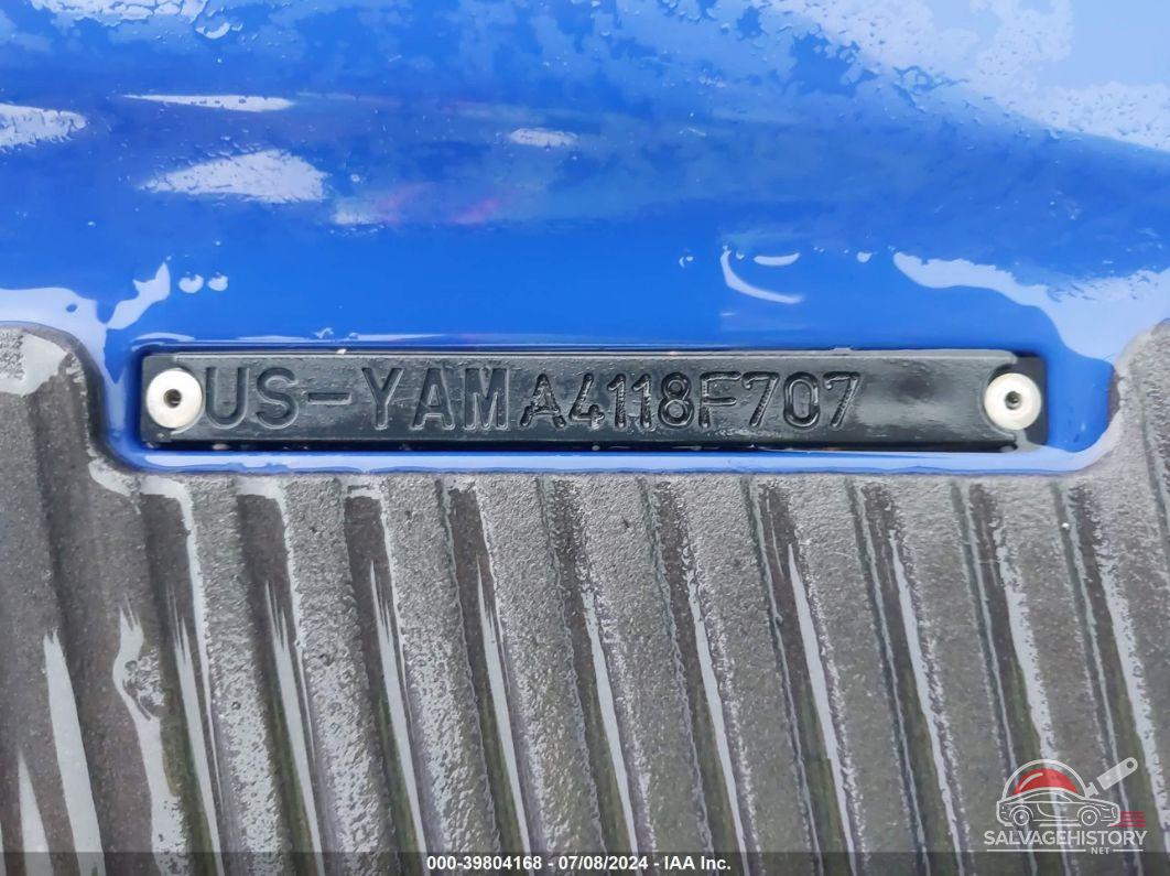 YAMA4118F707 2007 YAMAHA VX photo no. 9