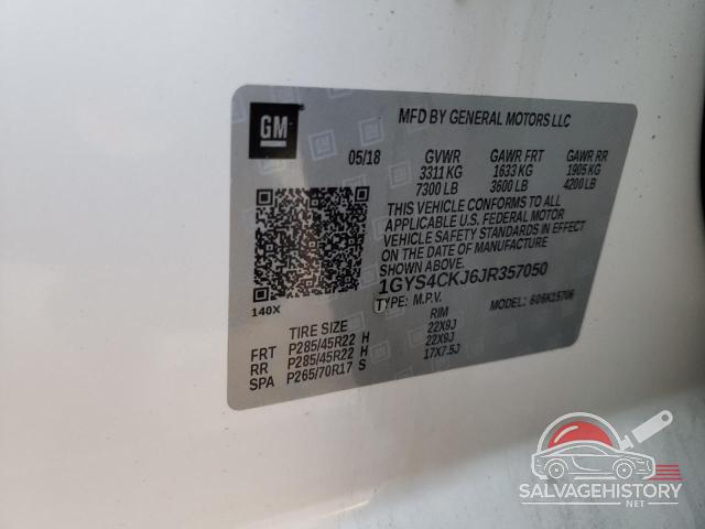 1GYS4CKJ6JR357050 2018 CADILLAC ESCALADE photo no. 13