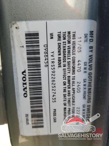 YV1RS592262527435 2006 VOLVO S60 photo no. 12