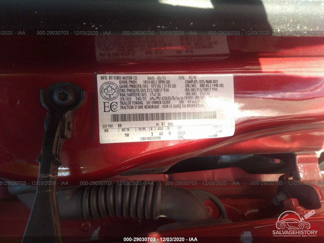 1FADP3K28FL257496 2015 FORD FOCUS photo no. 9