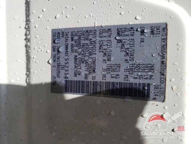 5N1AL0MN4EC552314 2014 INFINITI QX60 photo no. 13