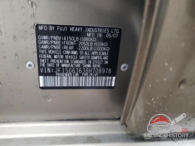 JF1SG63638H708978 2008 SUBARU FORESTER photo no. 13