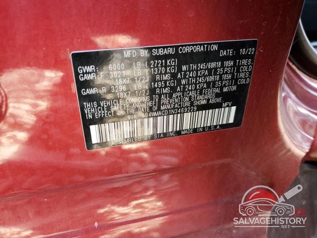 4S4WMACD1N3469229 2022 SUBARU ASCENT photo no. 14