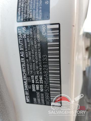 WDBRF52H56A828133 2006 MERCEDES-BENZ C 230 photo no. 12