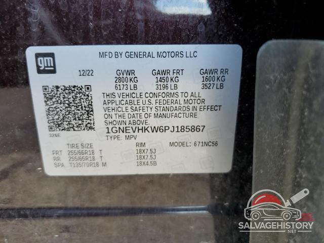 1GNEVHKW6PJ185867 2023 CHEVROLET TRAVERSE photo no. 13
