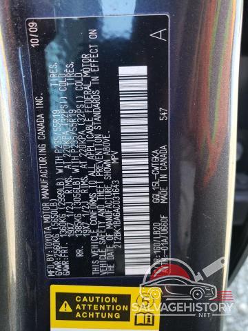 2T2BK1BA6AC031643 2010 LEXUS RX350 photo no. 13