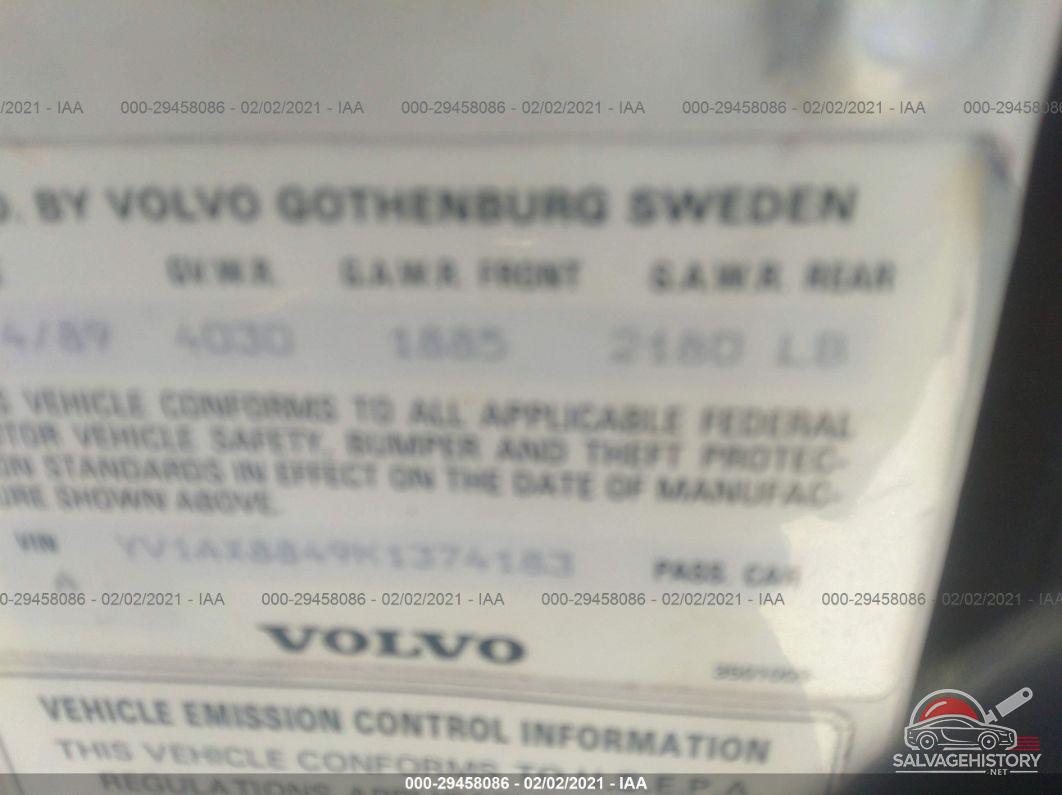 YV1AX8849K1374183 1989 VOLVO 244 photo no. 9