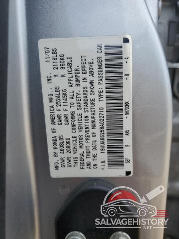 19UUA66258A022710 2008 ACURA TL photo no. 12