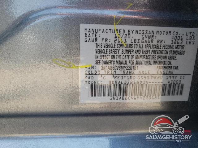 3N1AB8CV6MY220181 2021 NISSAN SENTRA photo no. 12