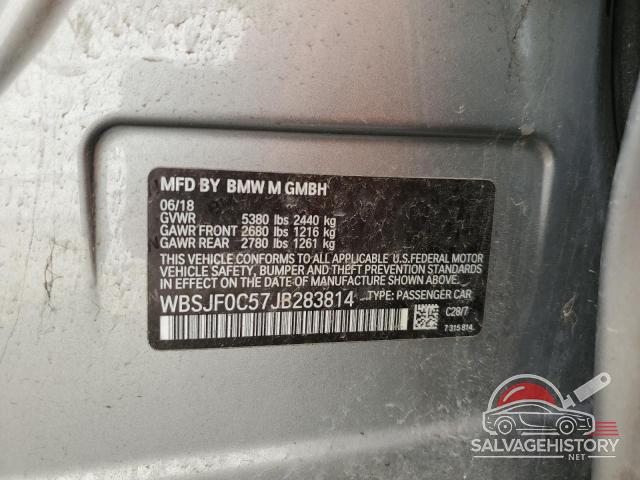 WBSJF0C57JB283814 2018 BMW M5 photo no. 13