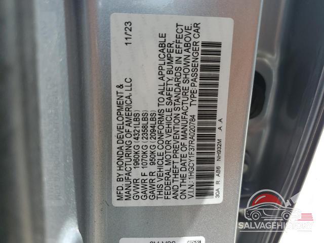 1HGCY1F37RA020784 2024 HONDA ACCORD photo no. 12