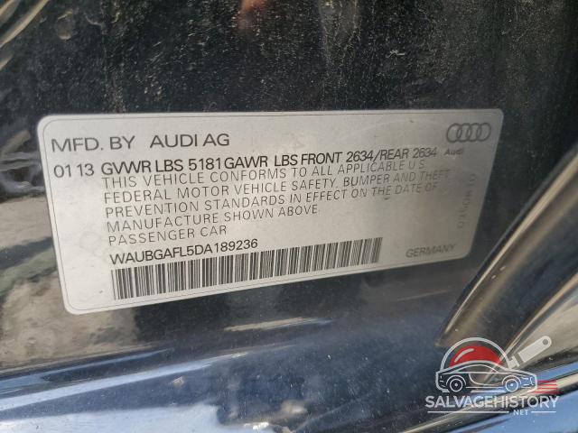 WAUBGAFL5DA189236 2013 AUDI S4/RS4 photo no. 12