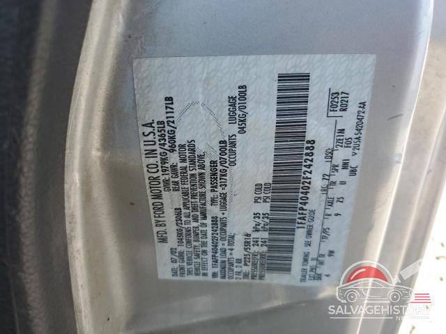 1FAFP40402F242888 2002 FORD ALL Models photo no. 12