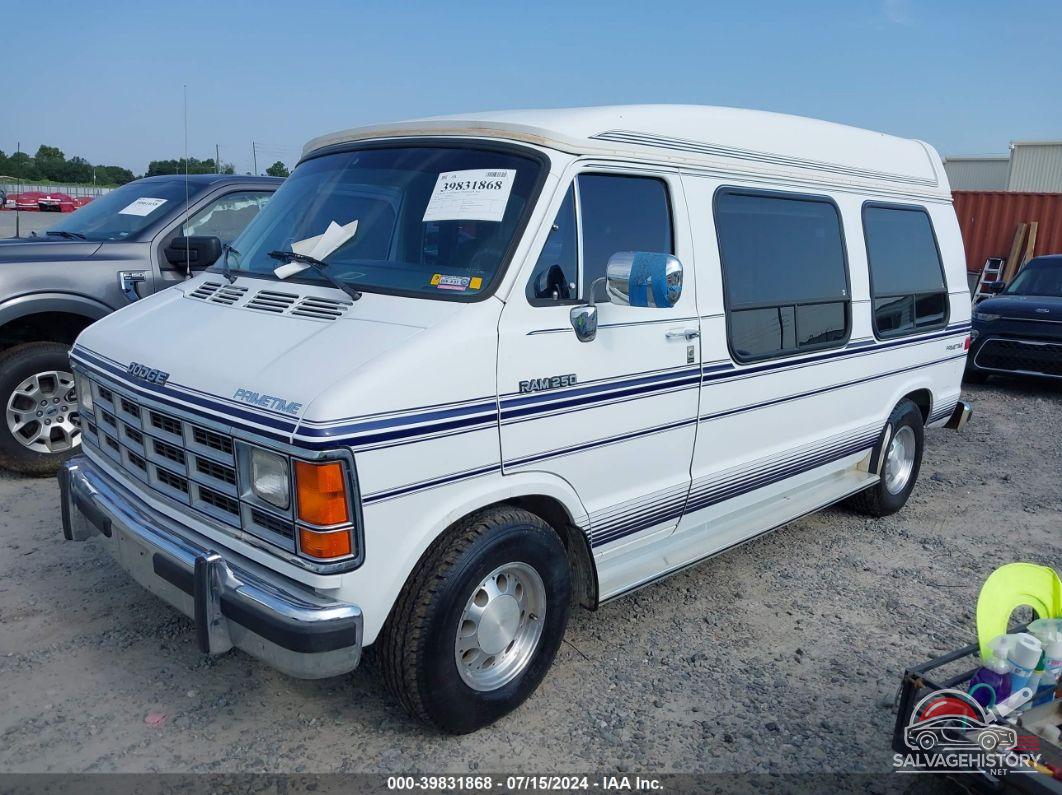 2B6HB21Y3MK453454 1991 DODGE RAM VAN photo no. 2
