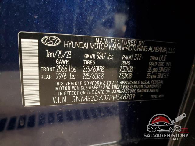 5NMS2DAJ7PH546709 2023 HYUNDAI SANTA FE photo no. 13