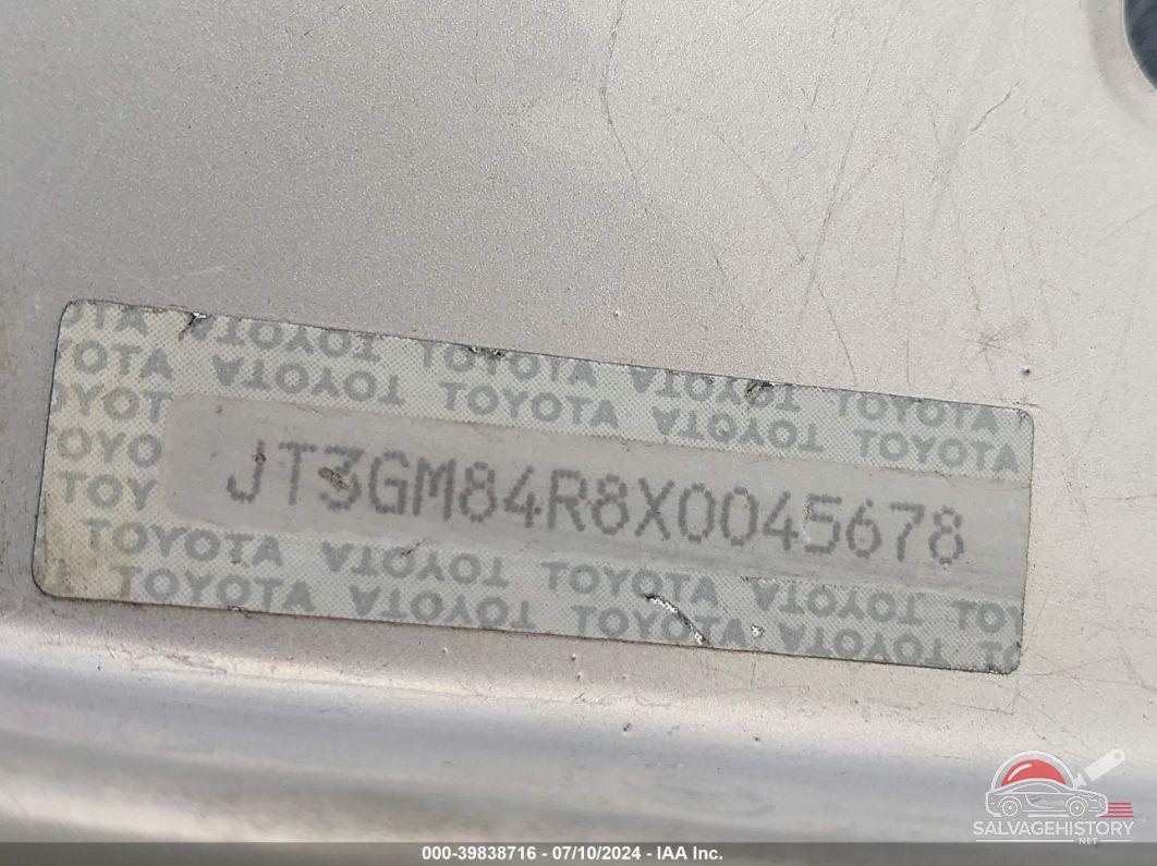 JT3GM84R8X0045678 1999 TOYOTA 4RUNNER photo no. 9