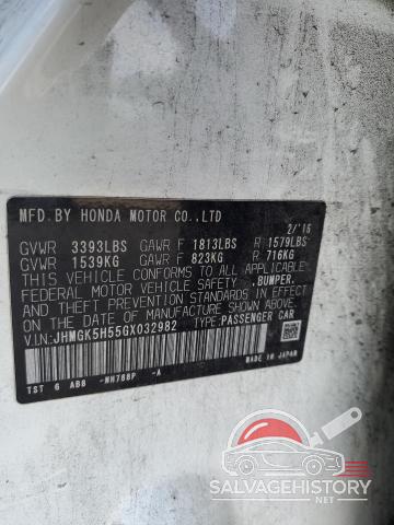JHMGK5H55GX032982 2016 HONDA FIT photo no. 12