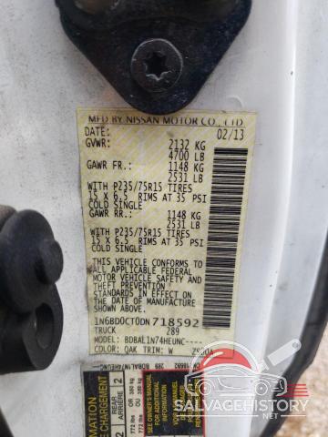 1N6BD0CT0DN718592 2013 NISSAN FRONTIER photo no. 12