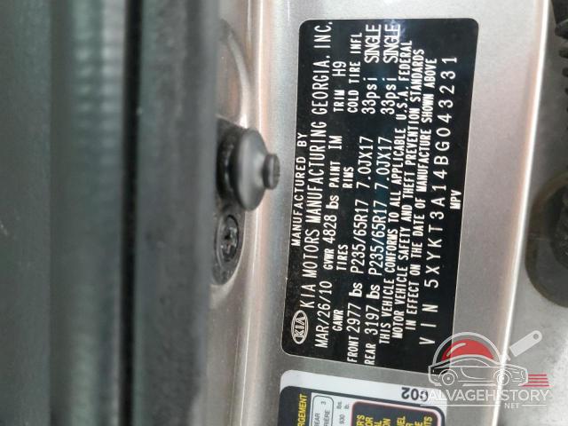 5XYKT3A14BG043231 2011 KIA SORENTO photo no. 13