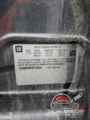 1G4GB5GR7EF164534 2014 BUICK LACROSSE photo no. 12