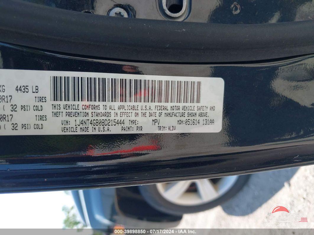 1J4NT4GB0BD215444 2011 JEEP PATRIOT photo no. 9