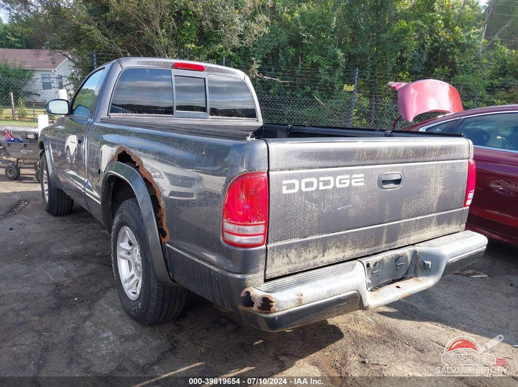 1B7FL16XX2S655642 2002 DODGE DAKOTA photo no. 3