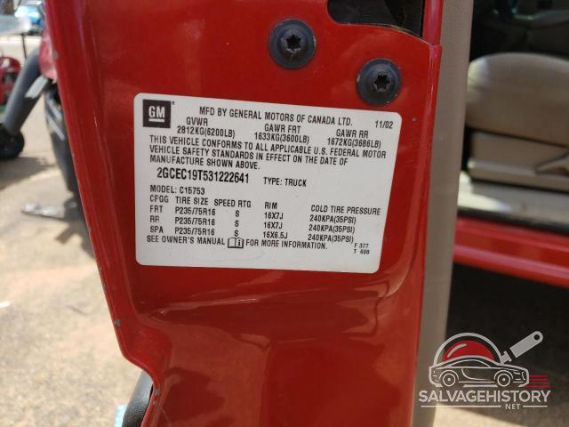 2GCEC19T531222641 2003 CHEVROLET ALL Models photo no. 12