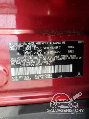 2T3P1RFV6MW185546 2021 TOYOTA RAV4 photo no. 13