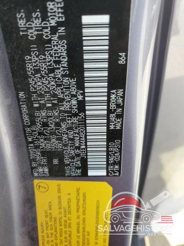 JTEEW44A482011156 2008 TOYOTA HIGHLANDER photo no. 13
