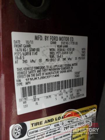 1FMJK1J59CEF11496 2012 FORD EXPEDITION photo no. 13