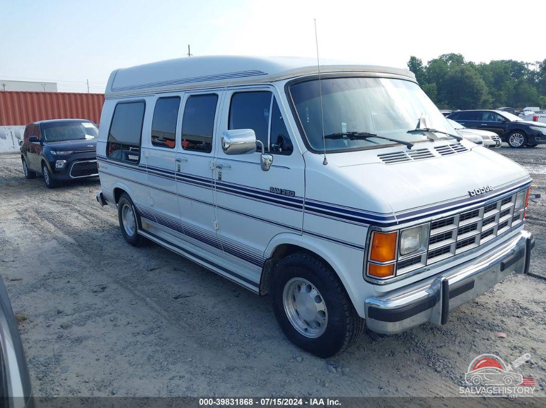 2B6HB21Y3MK453454 1991 DODGE RAM VAN photo no. 3