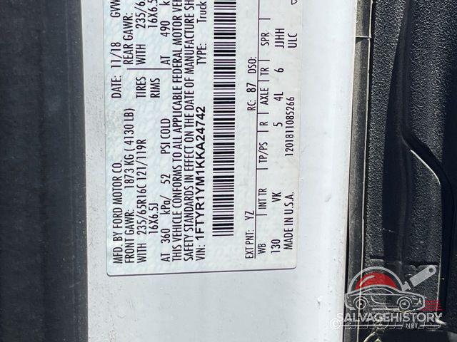 1FTYR1YM1KKA24742 2019 FORD TRANSIT photo no. 2
