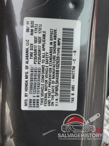 5FNRL5H4XBB102039 2011 HONDA All Models photo no. 13