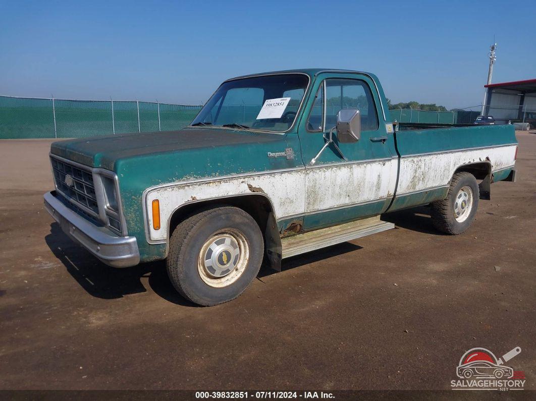 ccl249s200399 1979 CHEVROLET C/K 20 2D 2WD 350V8 GAS GREEN photo no. 2