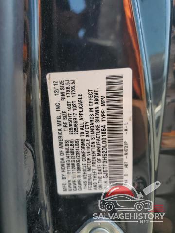 5J6TF3H52DL001064 2013 HONDA CROSSTOUR photo no. 13