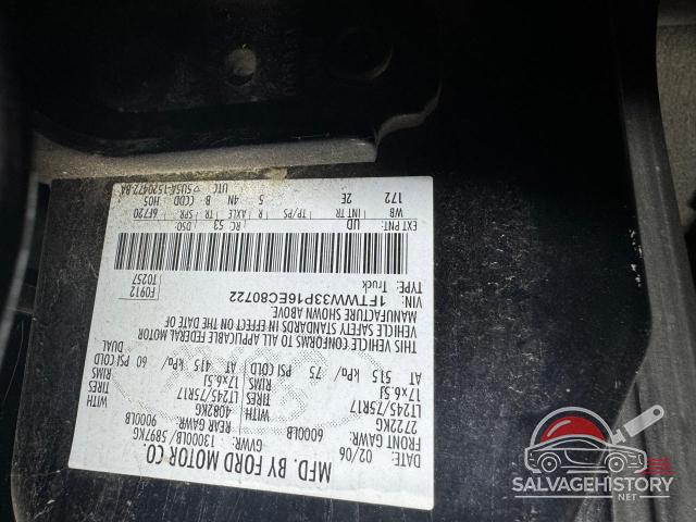 1FTWW33P16EC80722 2006 FORD F350 photo no. 10